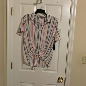 Absolutely Famous Tie Up Top  size Small (#11)